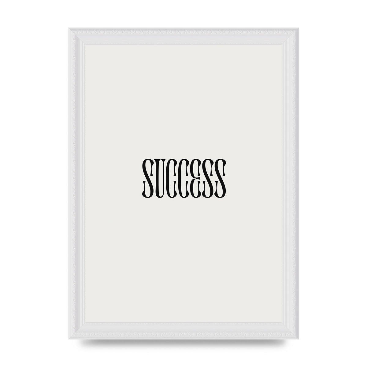 Success Inspirational Quote Printed Poster - A4 framed