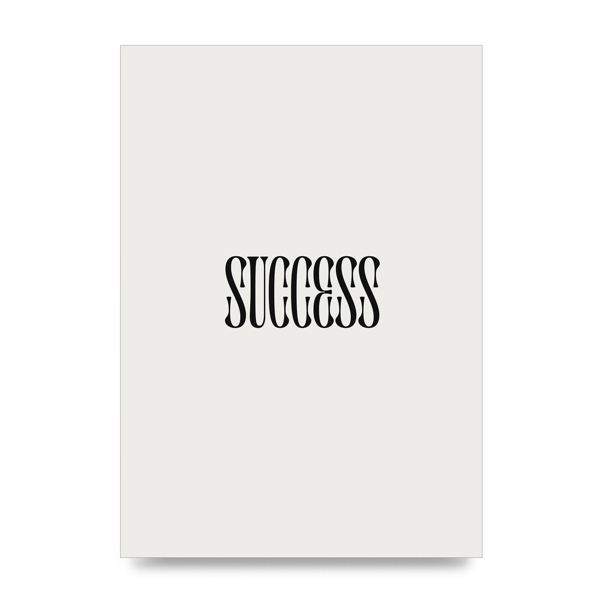 Success Inspirational Quote Printed Poster - unframed print