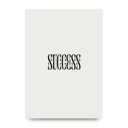Success Inspirational Quote Printed Poster - unframed print