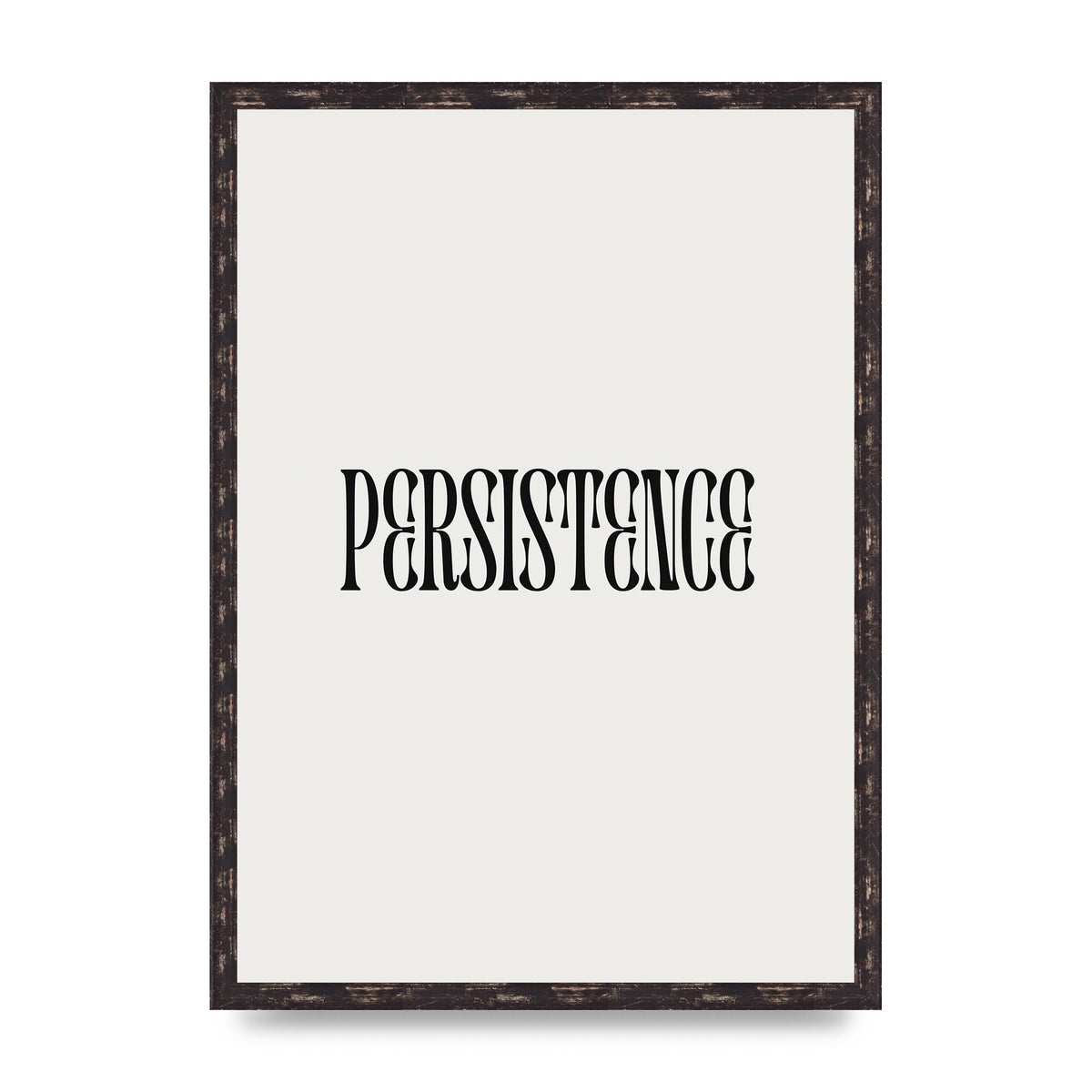 Persistence Inspirational Quote Wall Art - A2 framed