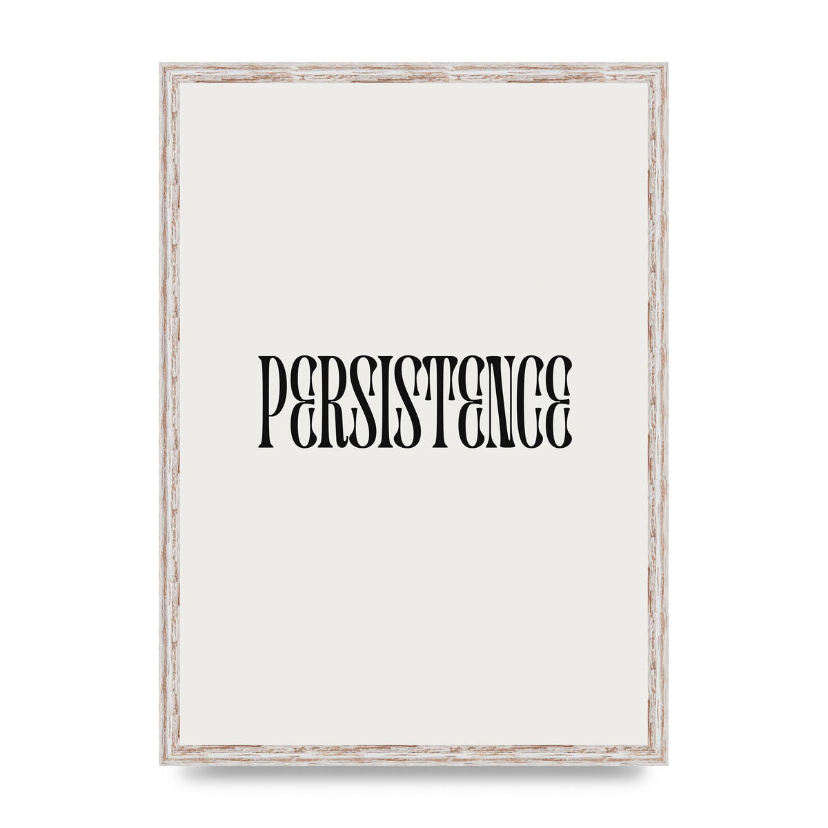 Persistence Inspirational Quote Wall Art - A2 framed