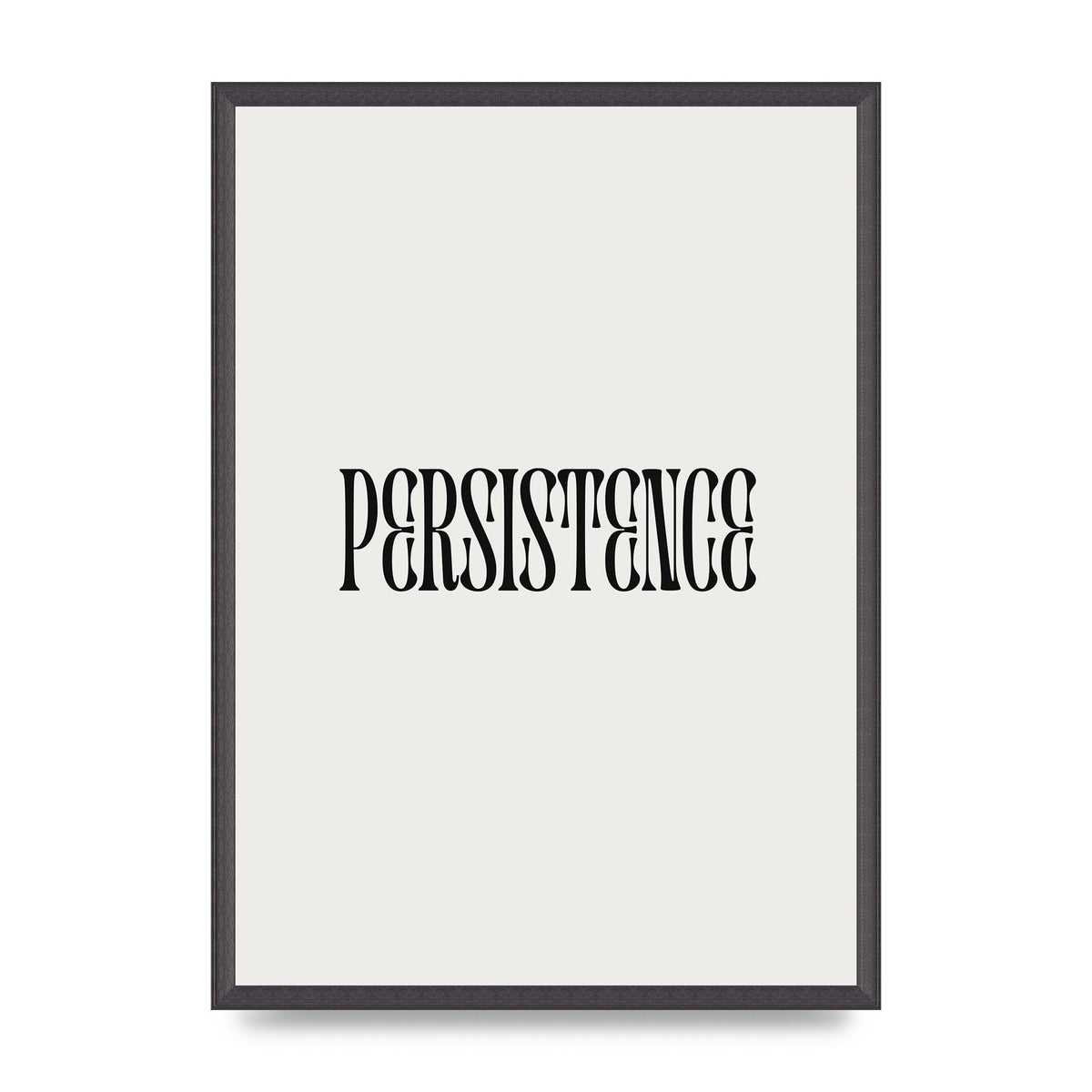 Persistence Inspirational Quote Wall Art - A2 framed