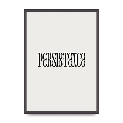 Persistence Inspirational Quote Wall Art - A2 framed