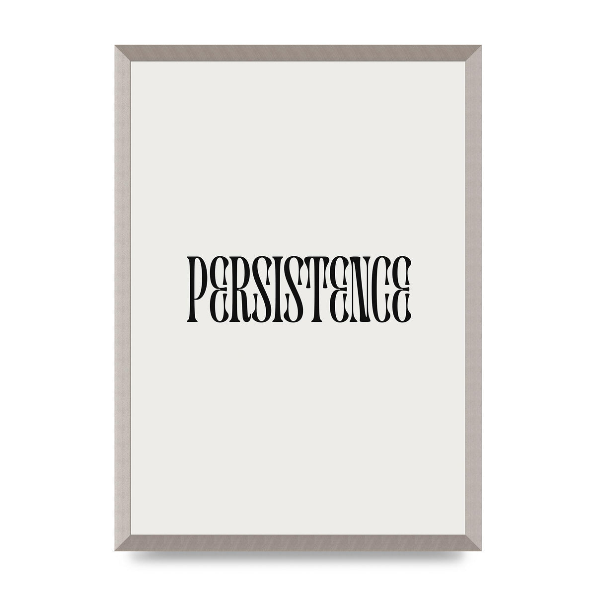 Persistence Inspirational Quote Wall Art - A2 framed