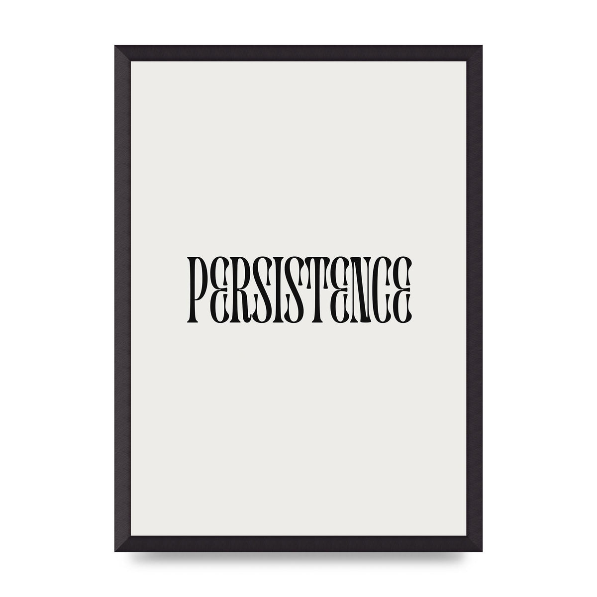Persistence Inspirational Quote Wall Art - A2 framed