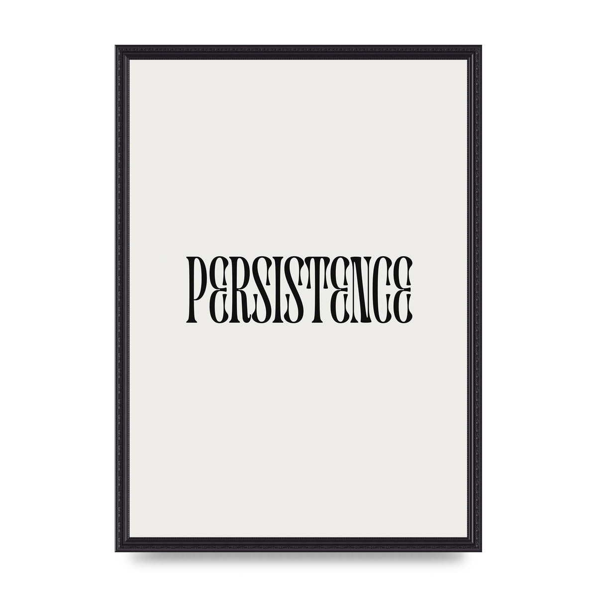 Persistence Inspirational Quote Wall Art - A2 framed