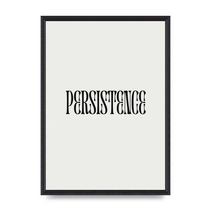 Persistence Inspirational Quote Wall Art - A2 framed