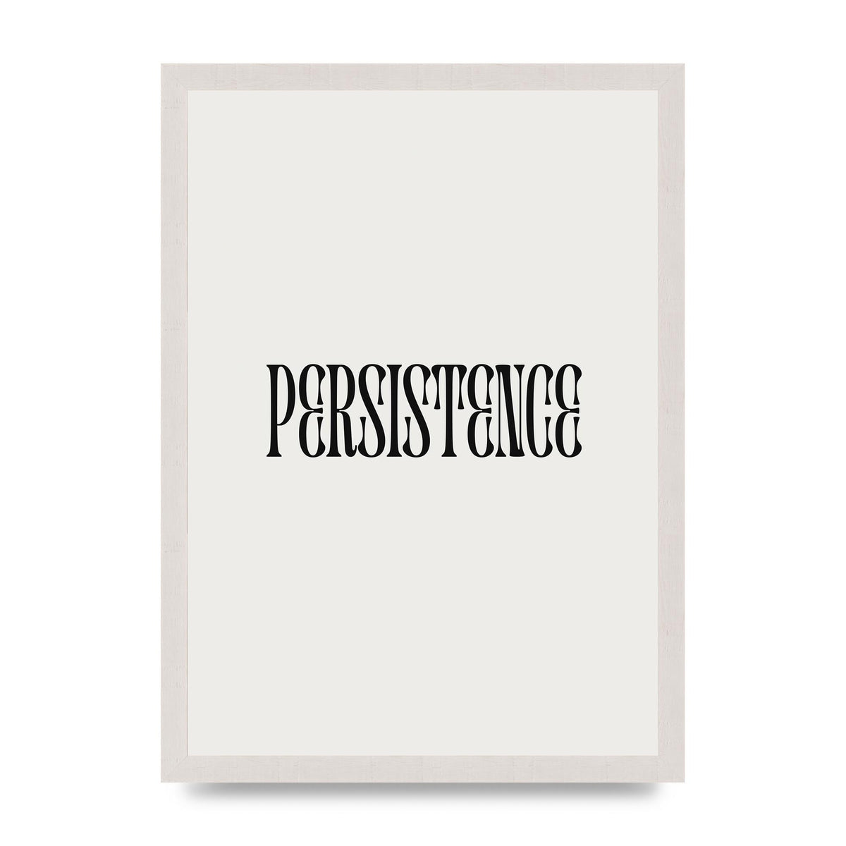Persistence Inspirational Quote Wall Art - A3 framed