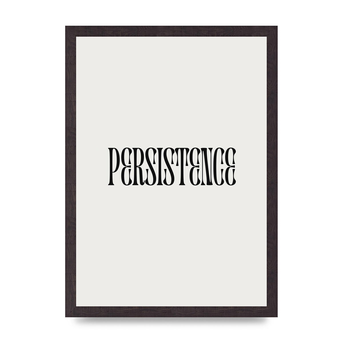 Persistence Inspirational Quote Wall Art - A3 framed