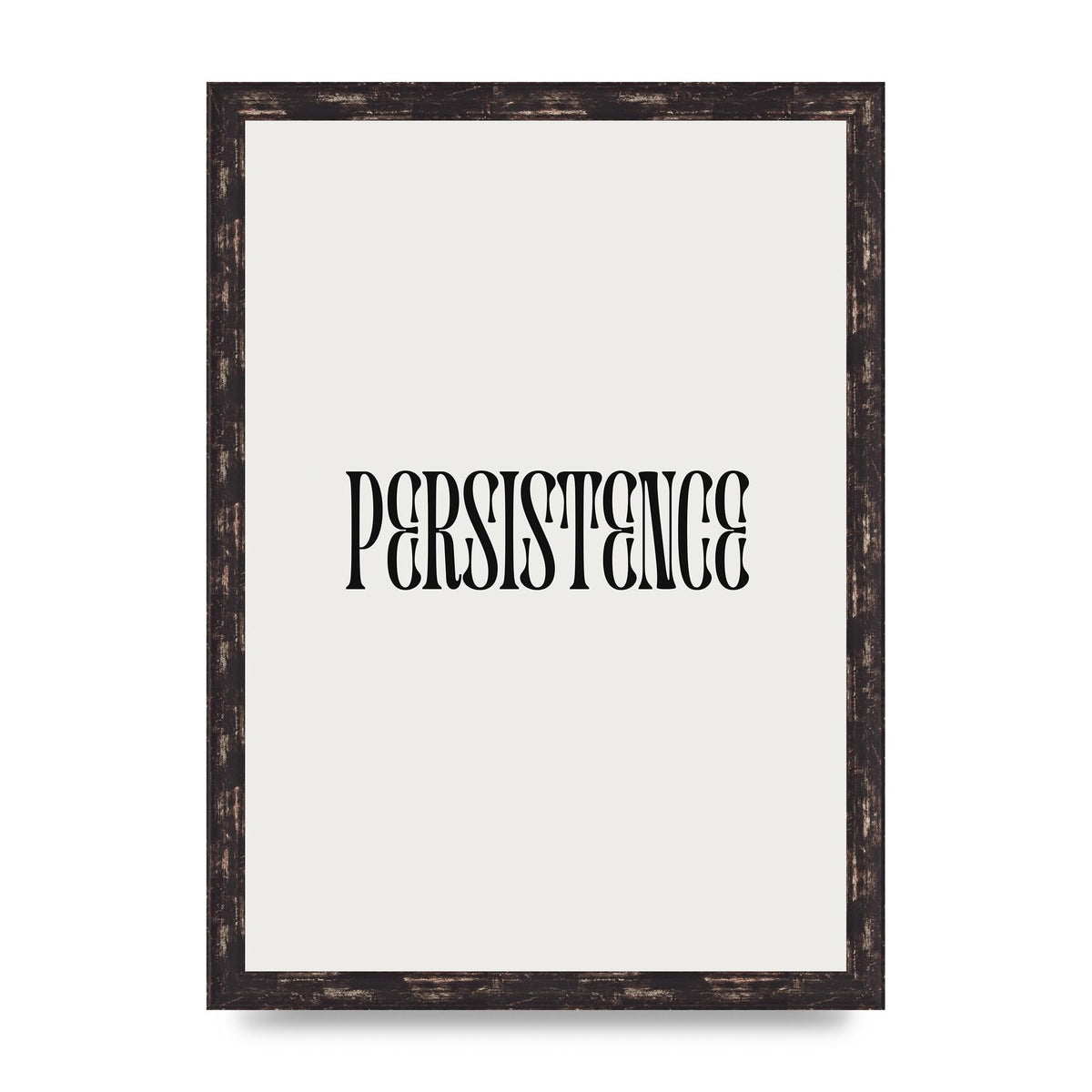 Persistence Inspirational Quote Wall Art - A3 framed