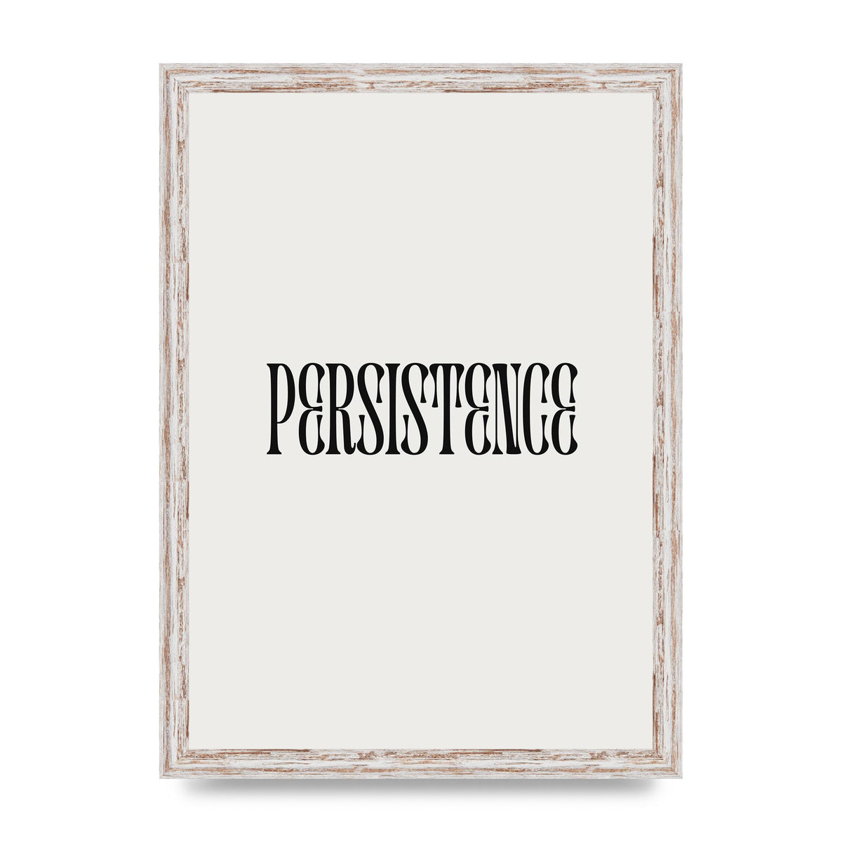Persistence Inspirational Quote Wall Art - A3 framed