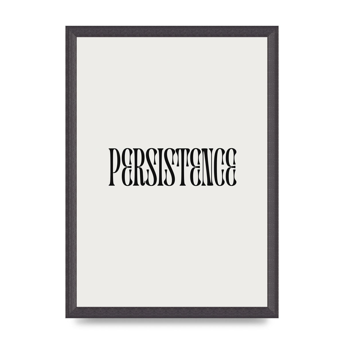 Persistence Inspirational Quote Wall Art - A3 framed