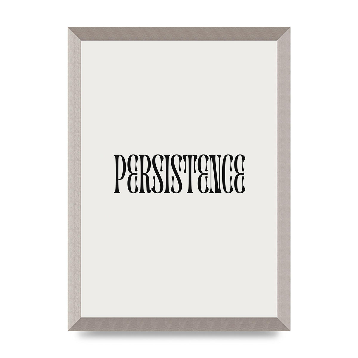 Persistence Inspirational Quote Wall Art - A3 framed