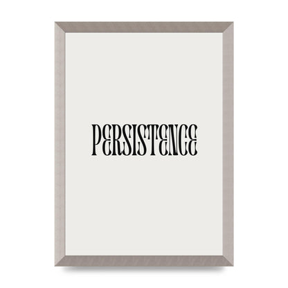 Persistence Inspirational Quote Wall Art - A3 framed