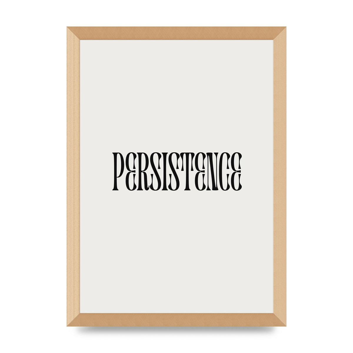 Persistence Inspirational Quote Wall Art - A3 framed
