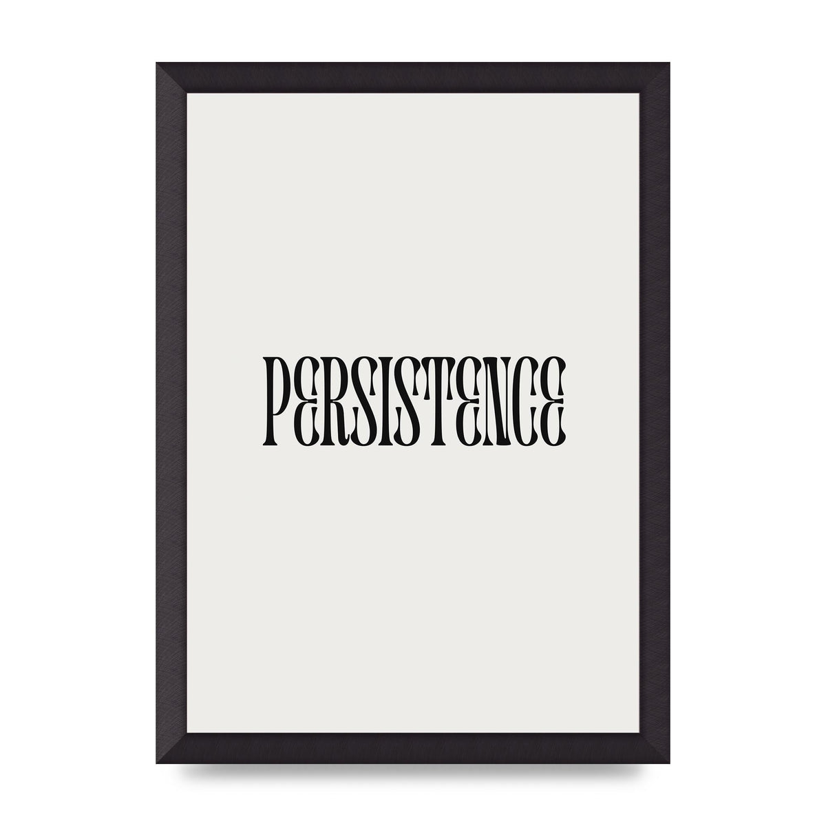 Persistence Inspirational Quote Wall Art - A3 framed