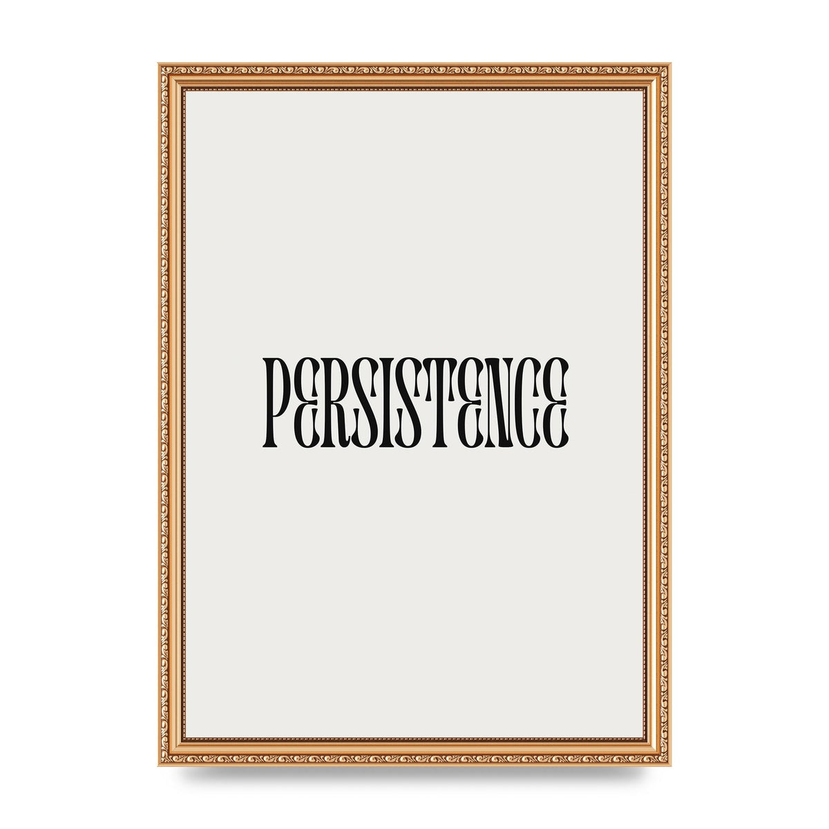 Persistence Inspirational Quote Wall Art - A3 framed