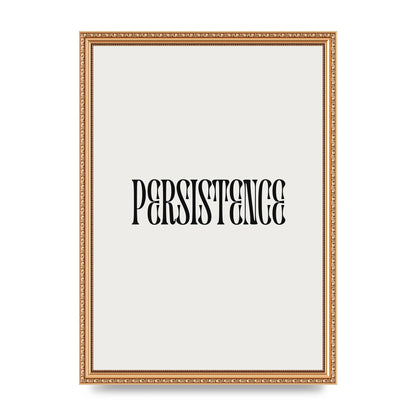 Persistence Inspirational Quote Wall Art - A3 framed