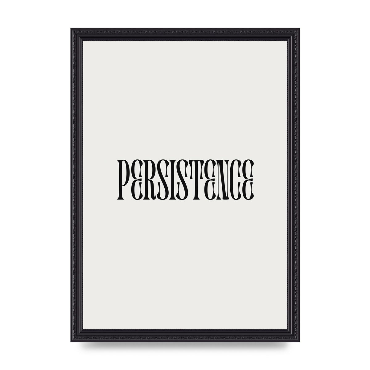Persistence Inspirational Quote Wall Art - A3 framed