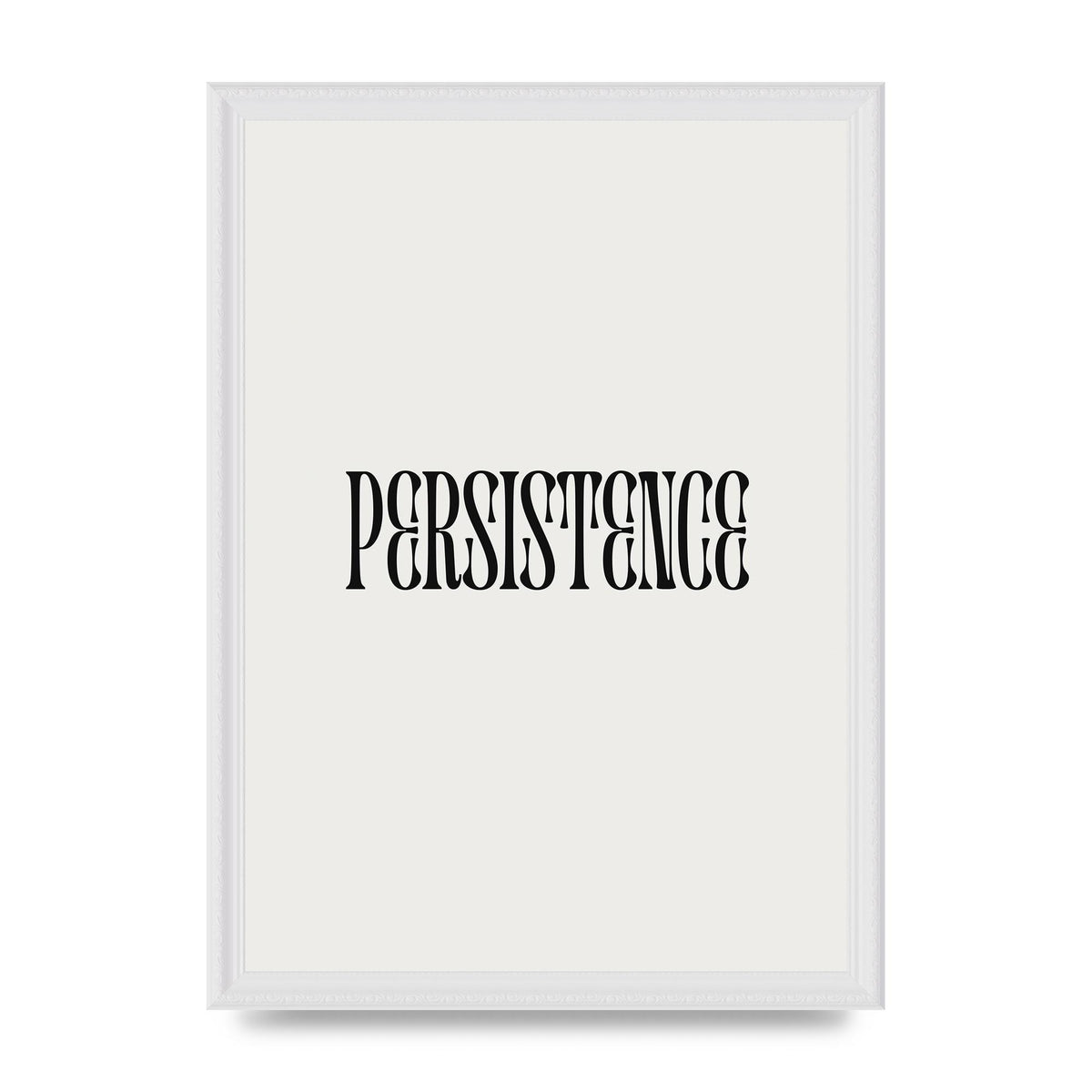 Persistence Inspirational Quote Wall Art - A3 framed
