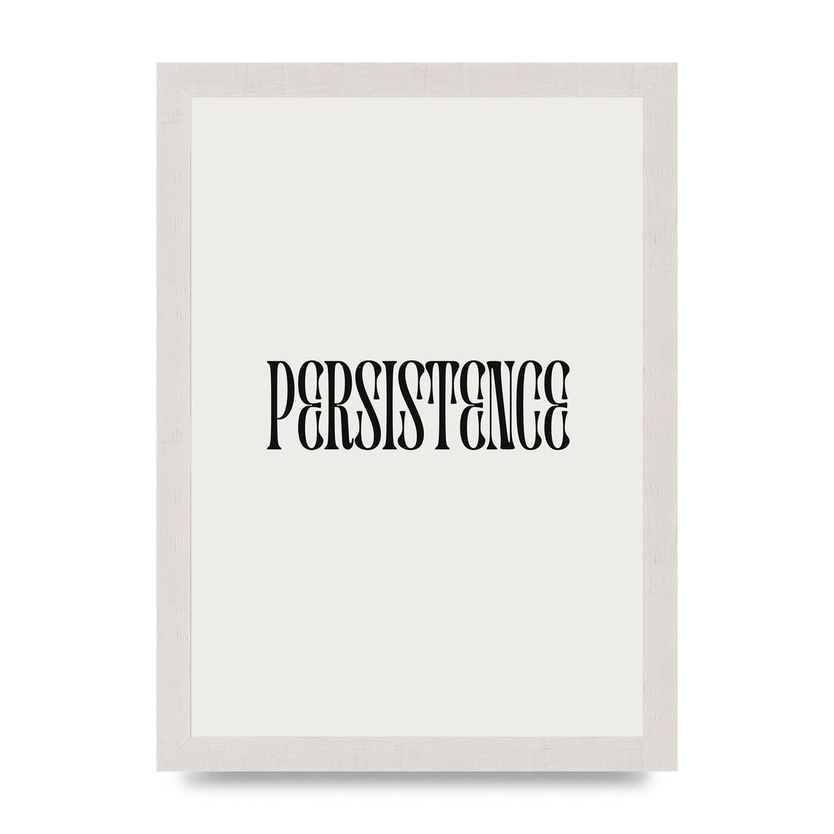 Persistence Inspirational Quote Wall Art - A4 framed