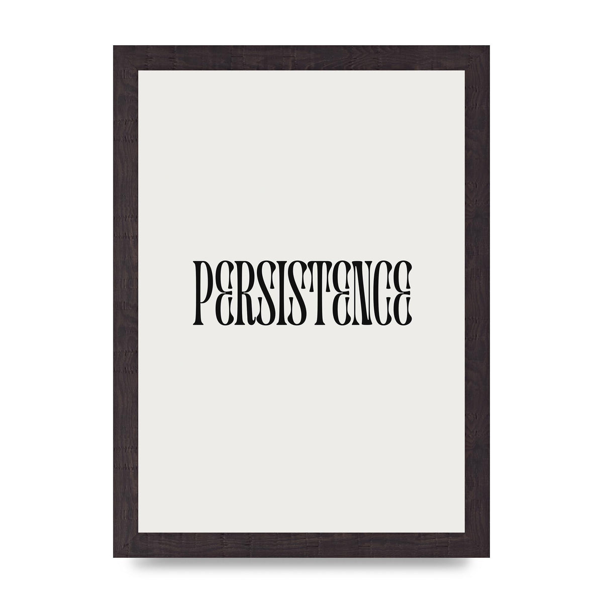 Persistence Inspirational Quote Wall Art - A4 framed