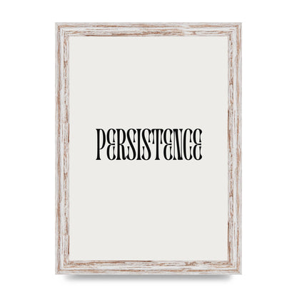 Persistence Inspirational Quote Wall Art - A4 framed