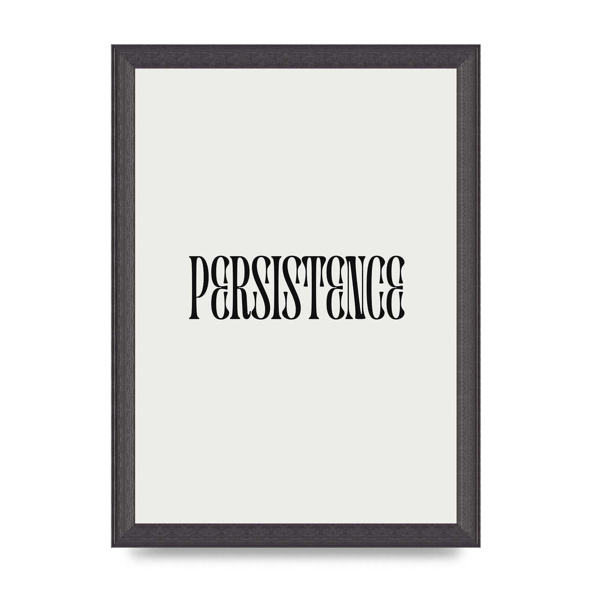 Persistence Inspirational Quote Wall Art - A4 framed