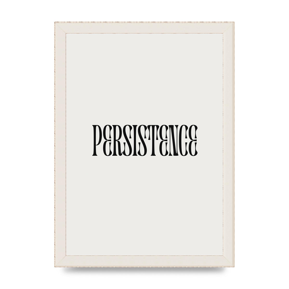 Persistence Inspirational Quote Wall Art - A4 framed