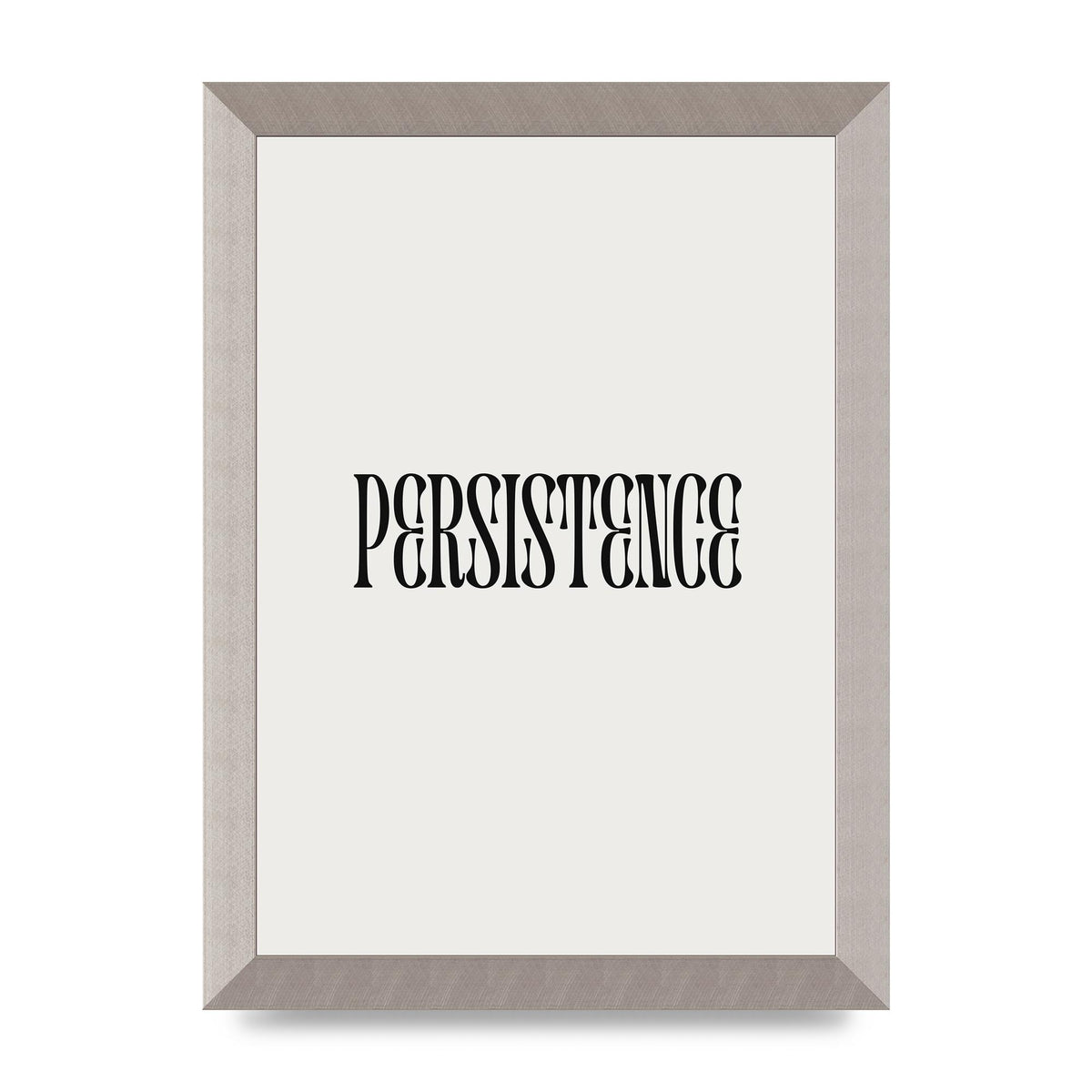 Persistence Inspirational Quote Wall Art - A4 framed