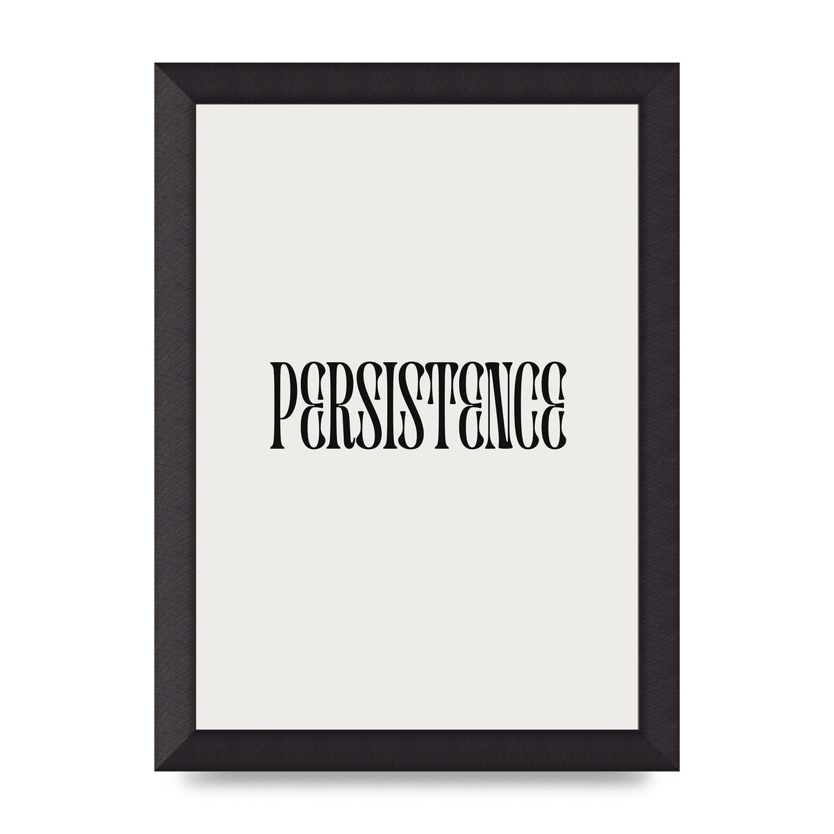 Persistence Inspirational Quote Wall Art - A4 framed