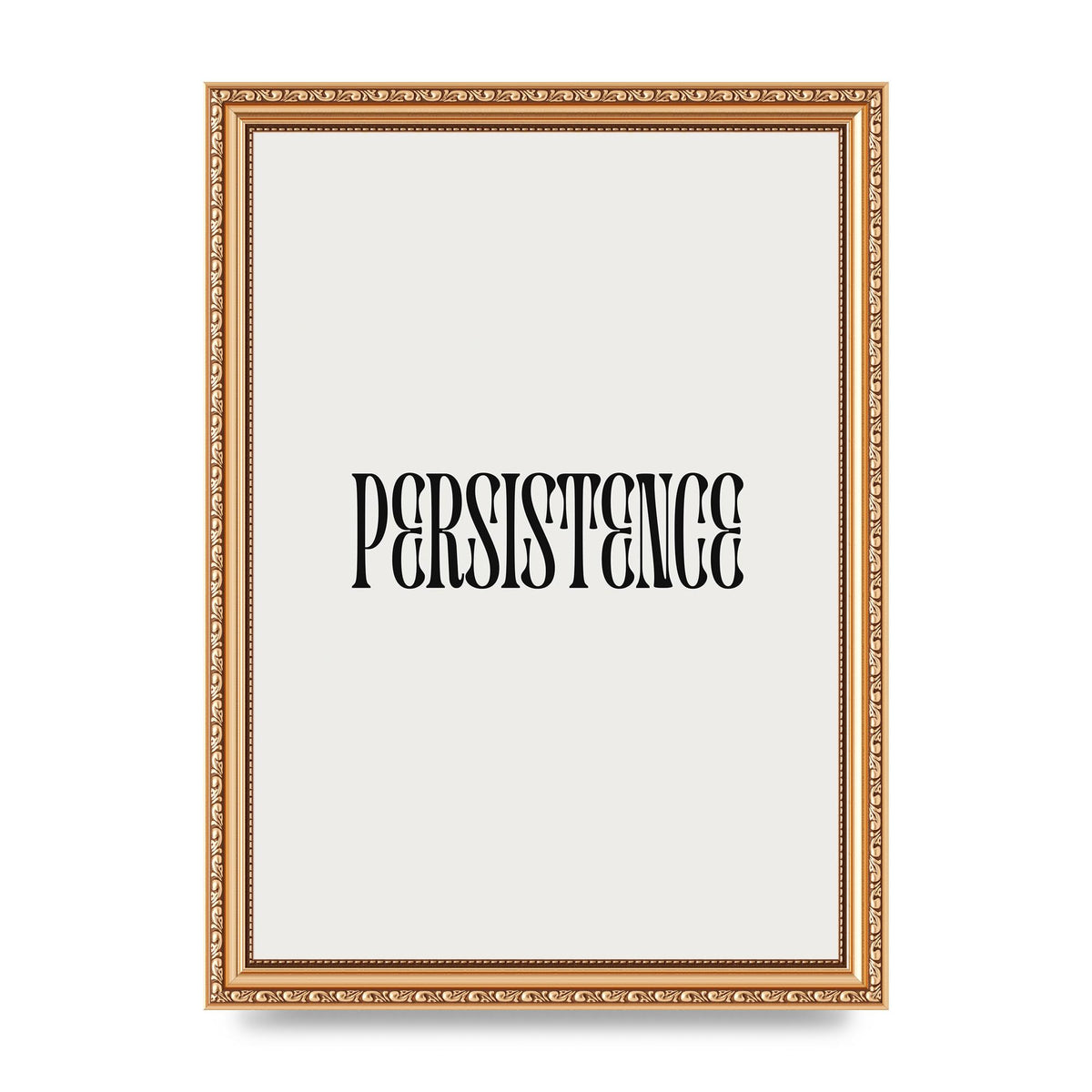 Persistence Inspirational Quote Wall Art - A4 framed