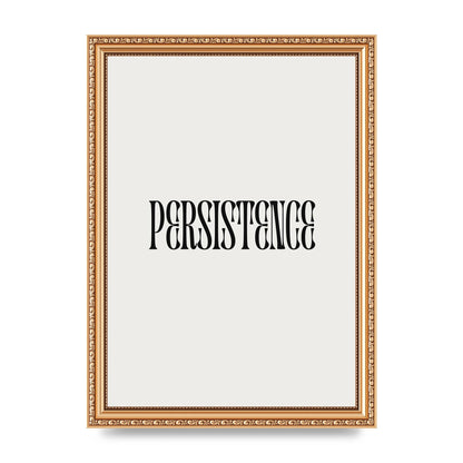 Persistence Inspirational Quote Wall Art - A4 framed