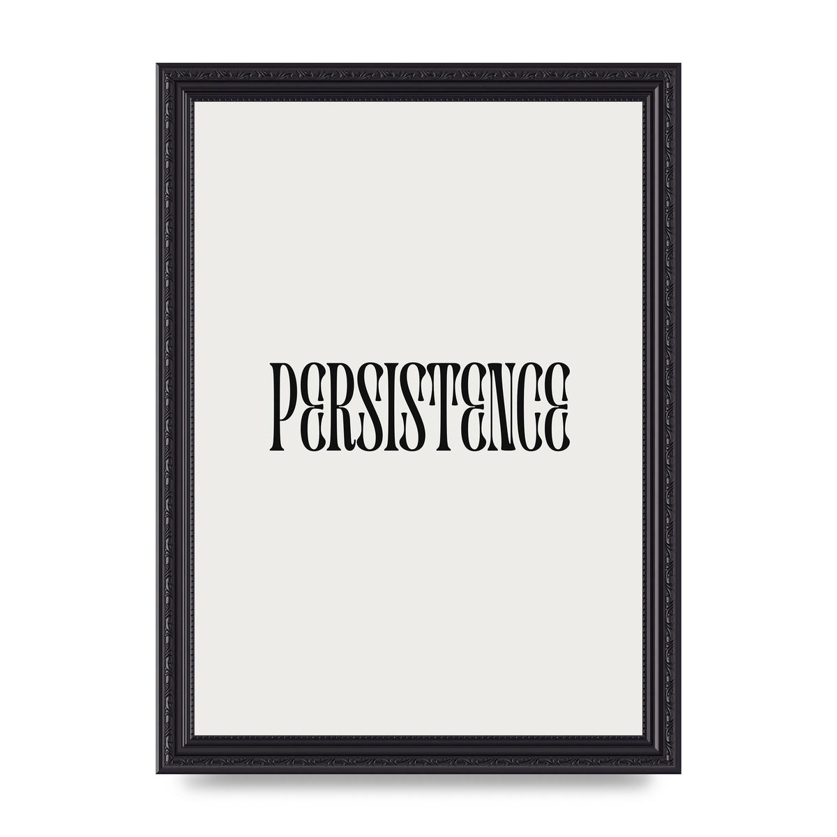 Persistence Inspirational Quote Wall Art - A4 framed