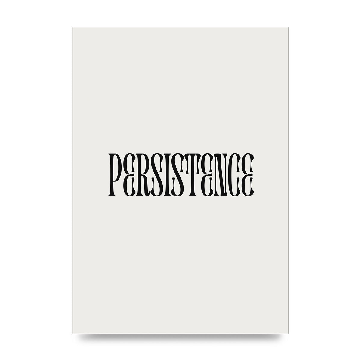 Persistence Inspirational Quote Wall Art - unframed print