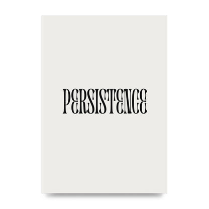 Persistence Inspirational Quote Wall Art - unframed print