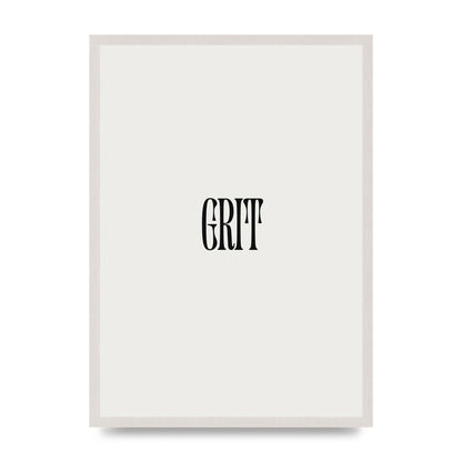 Grit Inspirational Quote Art For The Home - A2 framed