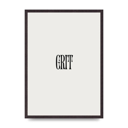 Grit Inspirational Quote Art For The Home - A2 framed
