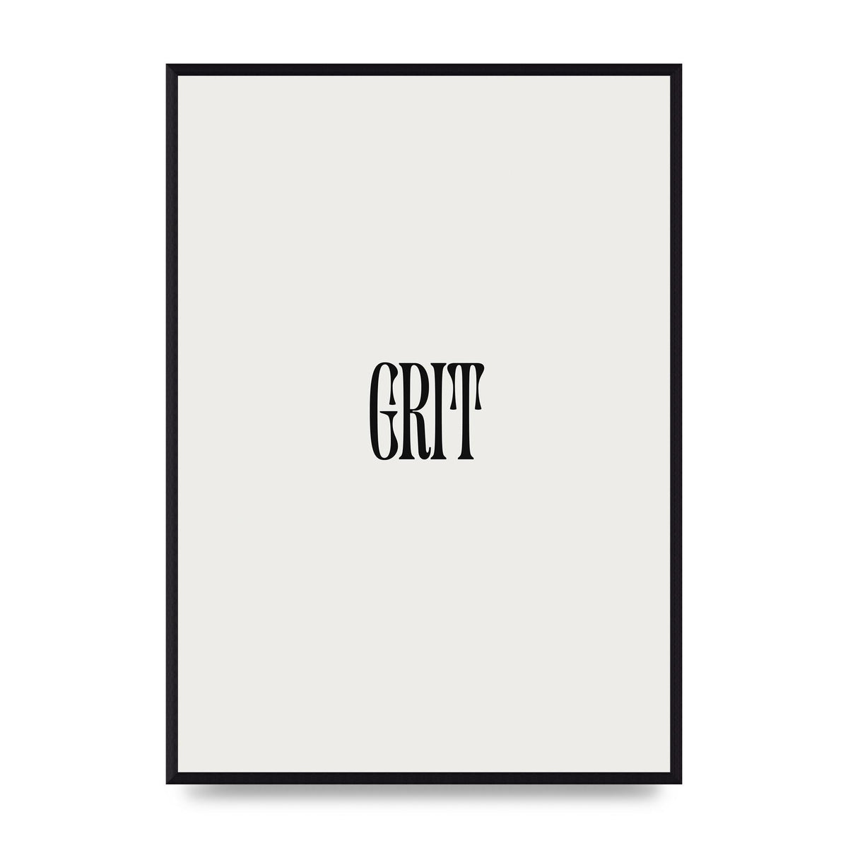 Grit Inspirational Quote Art For The Home - A2 framed