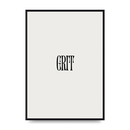 Grit Inspirational Quote Art For The Home - A2 framed