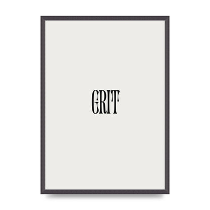 Grit Inspirational Quote Art For The Home - A2 framed