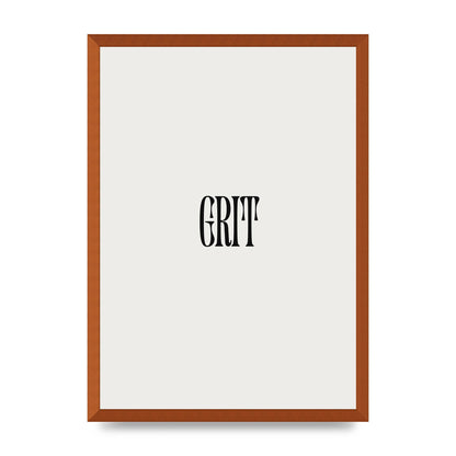 Grit Inspirational Quote Art For The Home - A2 framed