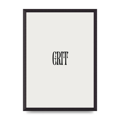 Grit Inspirational Quote Art For The Home - A2 framed
