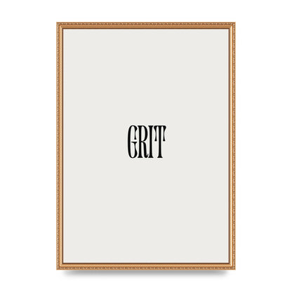 Grit Inspirational Quote Art For The Home - A2 framed