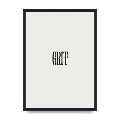 Grit Inspirational Quote Art For The Home - A2 framed