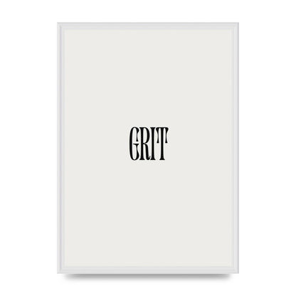 Grit Inspirational Quote Art For The Home - A2 framed