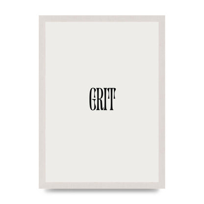 Grit Inspirational Quote Art For The Home - A3 framed