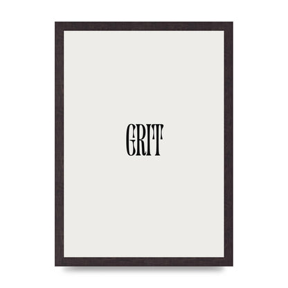 Grit Inspirational Quote Art For The Home - A3 framed