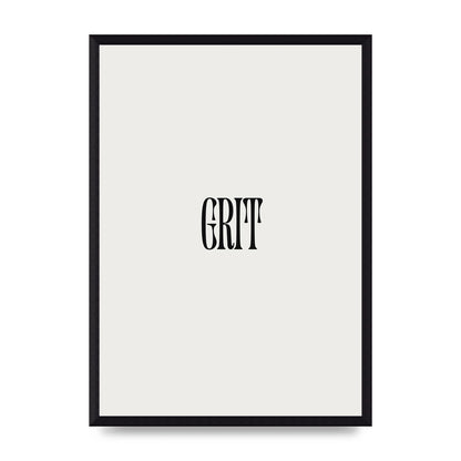 Grit Inspirational Quote Art For The Home - A3 framed