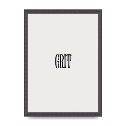 Grit Inspirational Quote Art For The Home - A3 framed